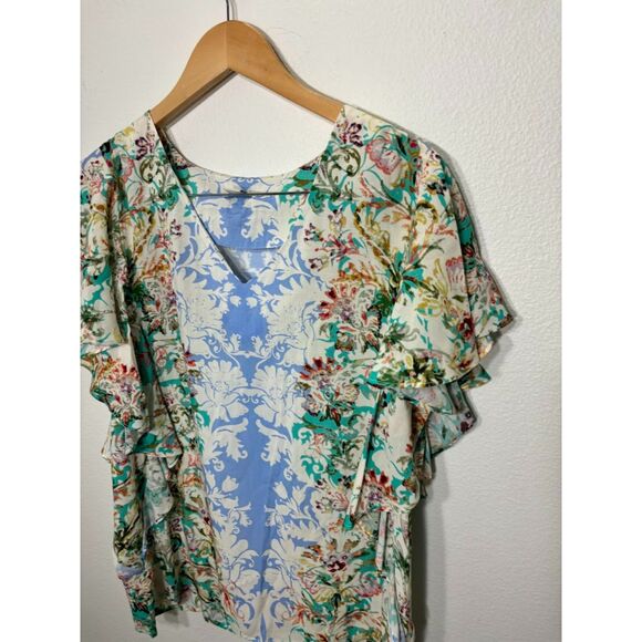 Sundance Arabella Top Blouse size small boho floral flowy EUC colorful victorian - Picture 4 of 5